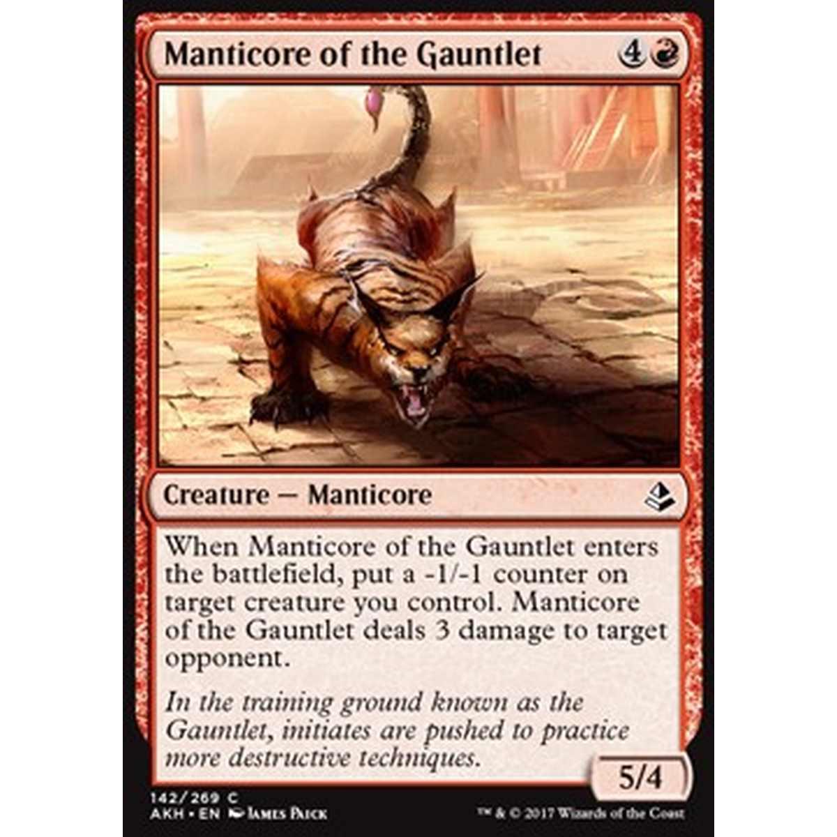 Manticore of the Gauntlet - Manticora del Cimento - [AKH] [NM] [Foil]