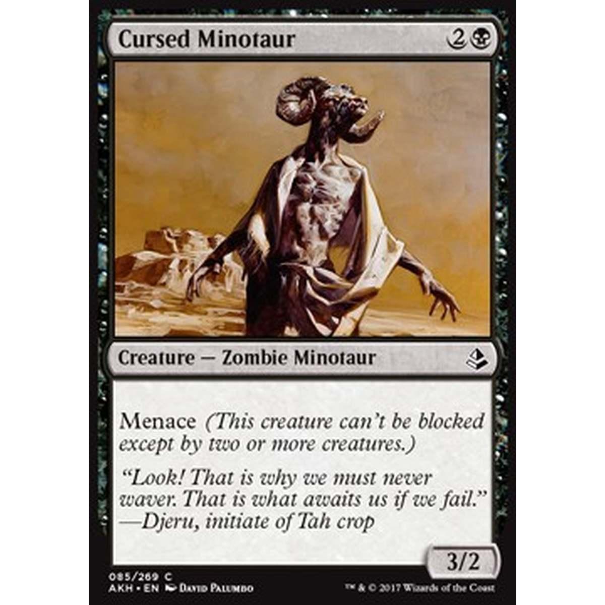 Cursed Minotaur - Minotauro Maledetto - [AKH] [NM] [Foil]