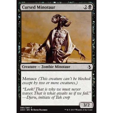 Cursed Minotaur - Minotauro Maledetto - [AKH] [NM] [Foil]