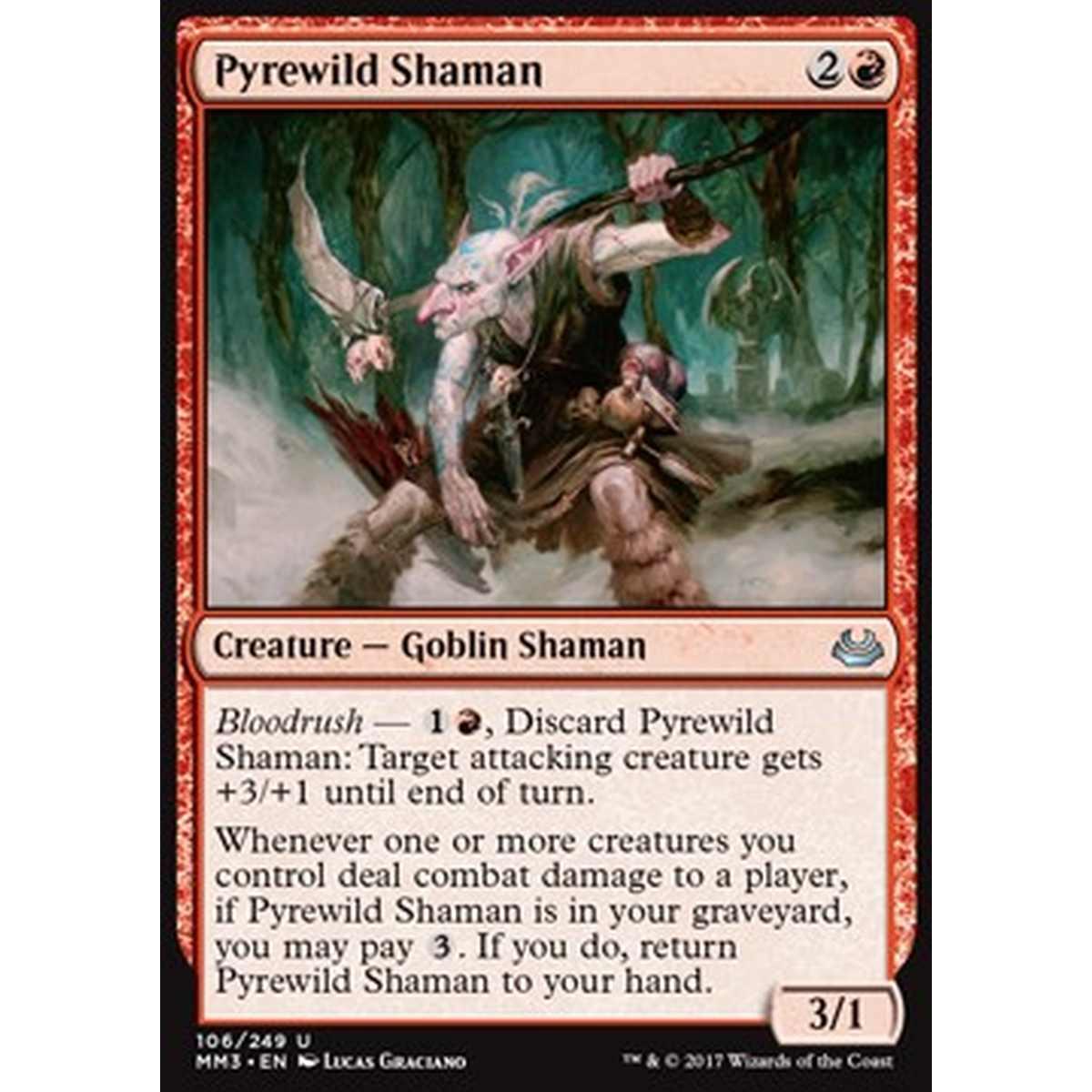 Pyrewild Shaman - Pyrewild Shaman - [MM3] [NM] [Foil]