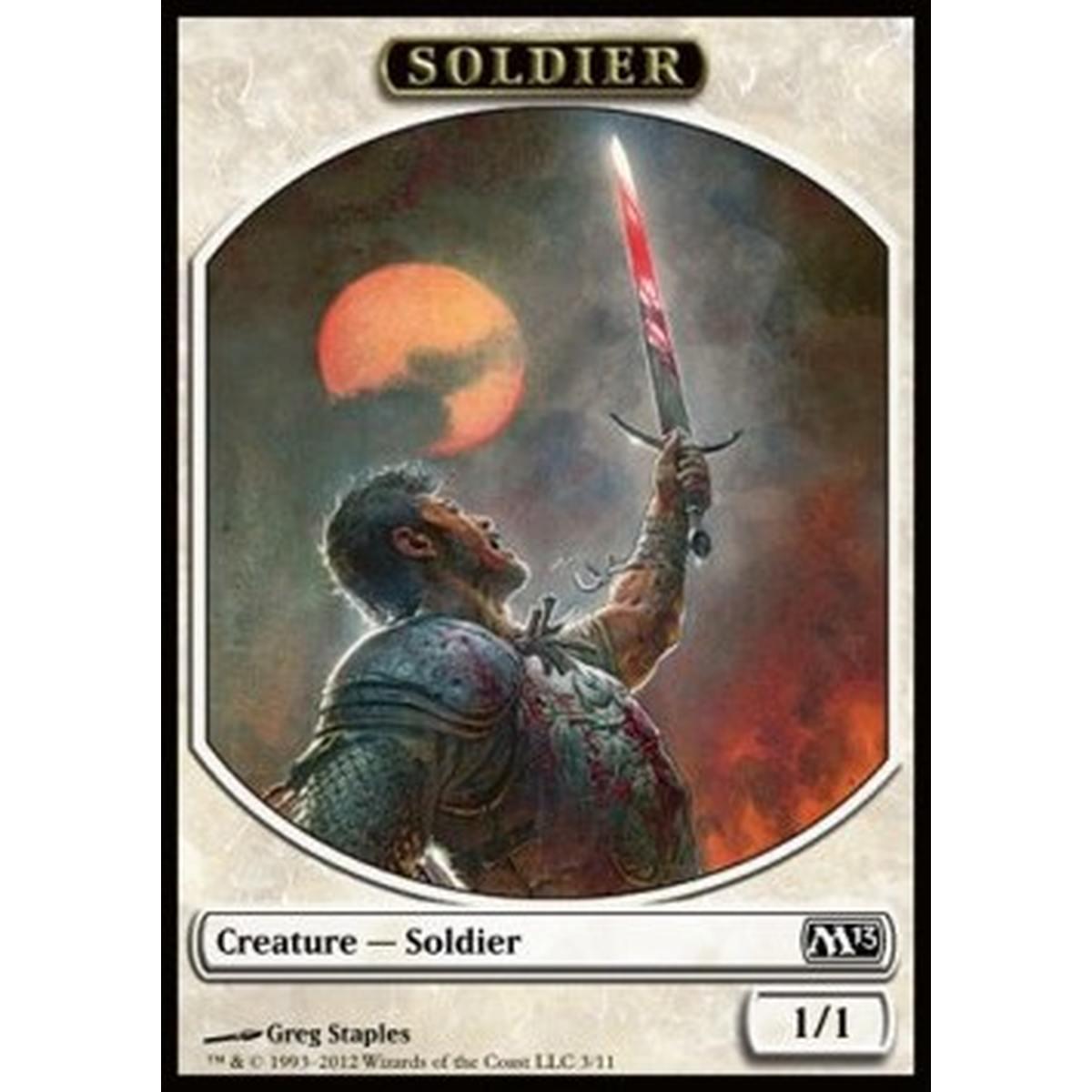 Soldier Token (White 1/1) - Soldier Token (White 1/1) - [M13] [NM]