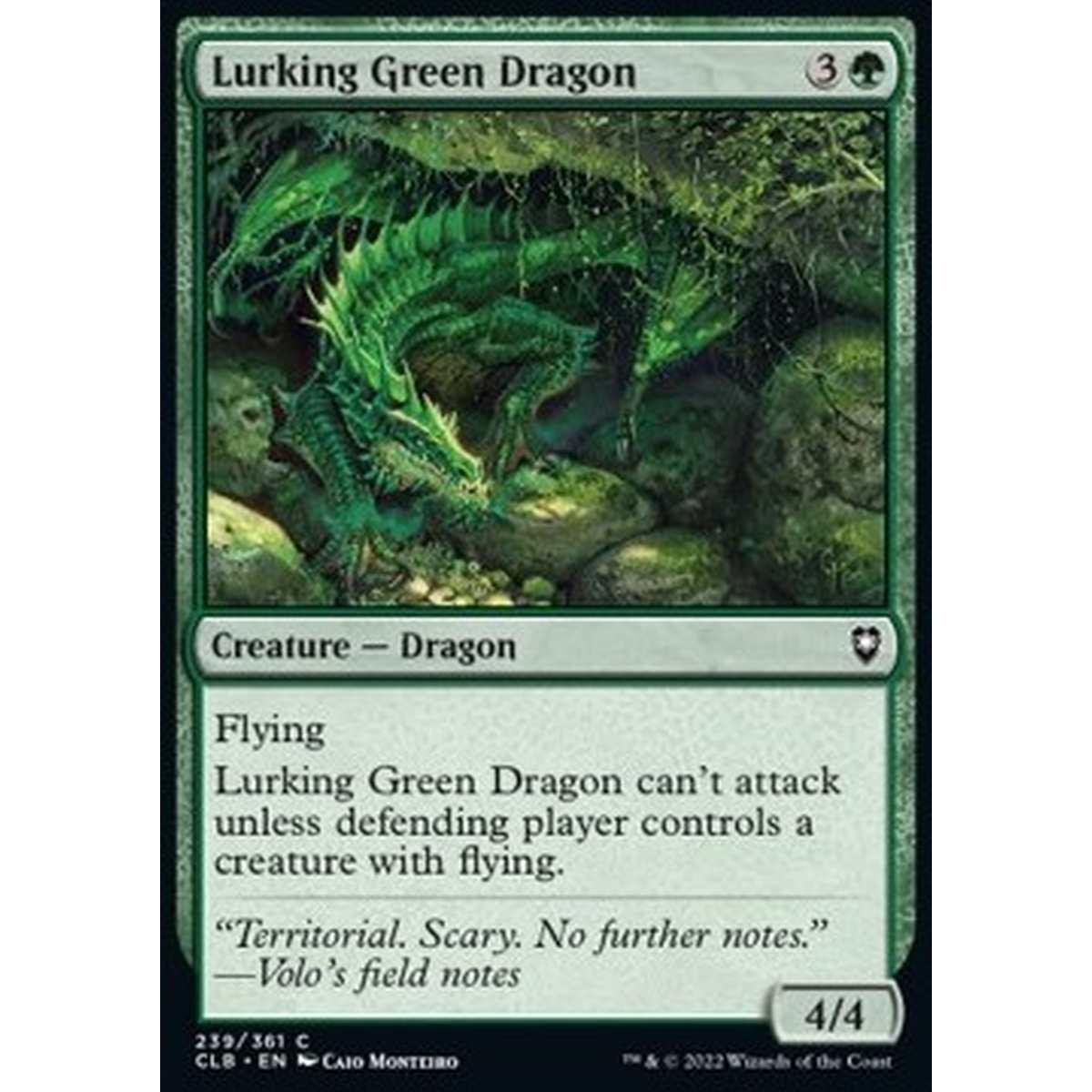 Lurking Green Dragon - Lurking Green Dragon - [CLB] [NM]
