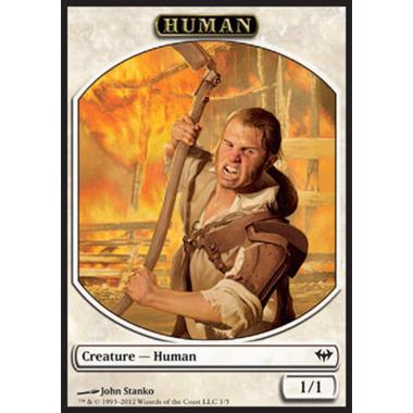 Human Token (White 1/1) - Human Token (White 1/1) - [DKA] [NM]