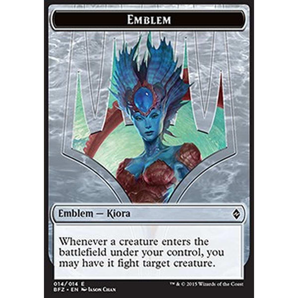 Kiora, Master of the Depths Emblem - Kiora, Master of the Depths Emblem - [BFZ] [NM]