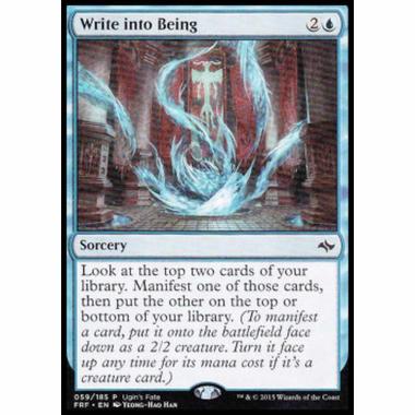 Write into Being - Origine dalla Scrittura - [UGFP] [NM]