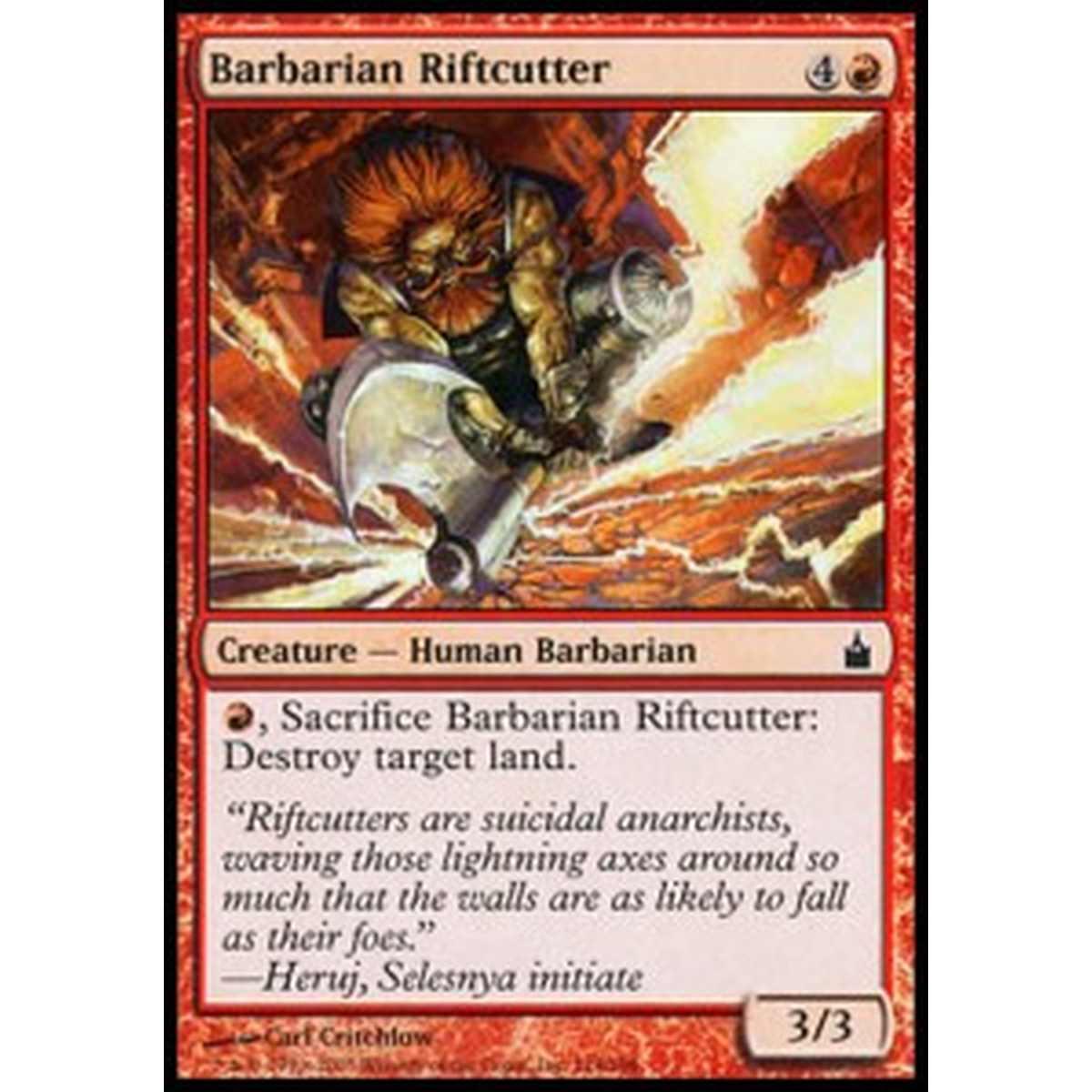 Barbarian Riftcutter - Tranciacrepe Barbaro - [RAV] [EX] [Foil]