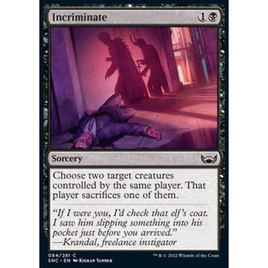 Incriminate - Incriminare - [SNC] [NM]