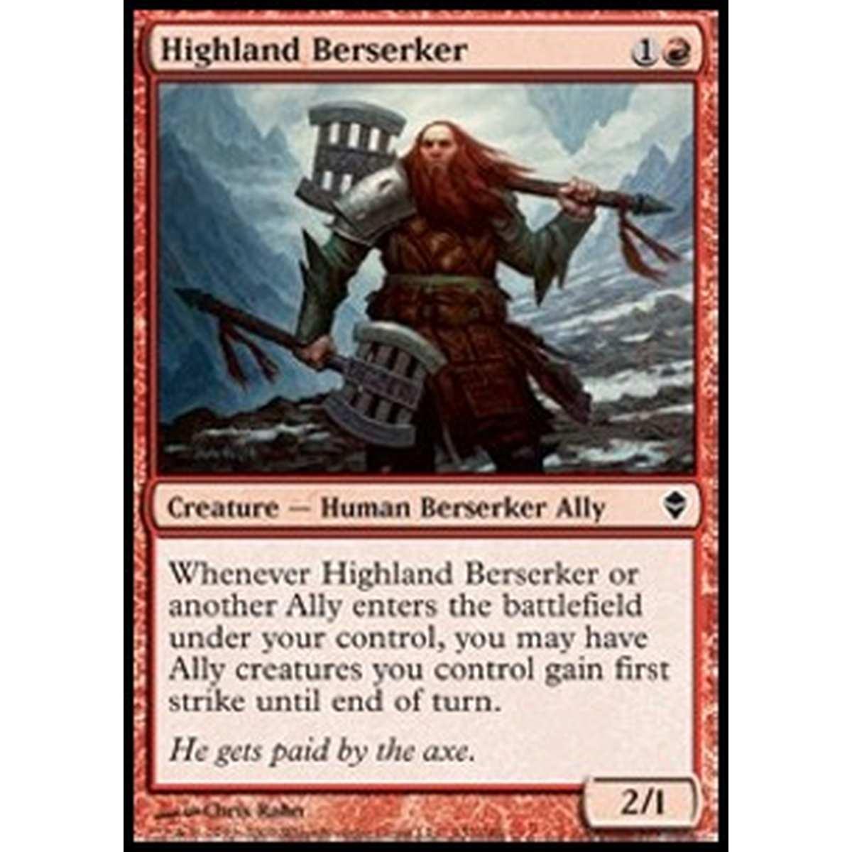 Highland Berserker - Berserker dell'Altopiano - [ZEN] [NM] [Foil]