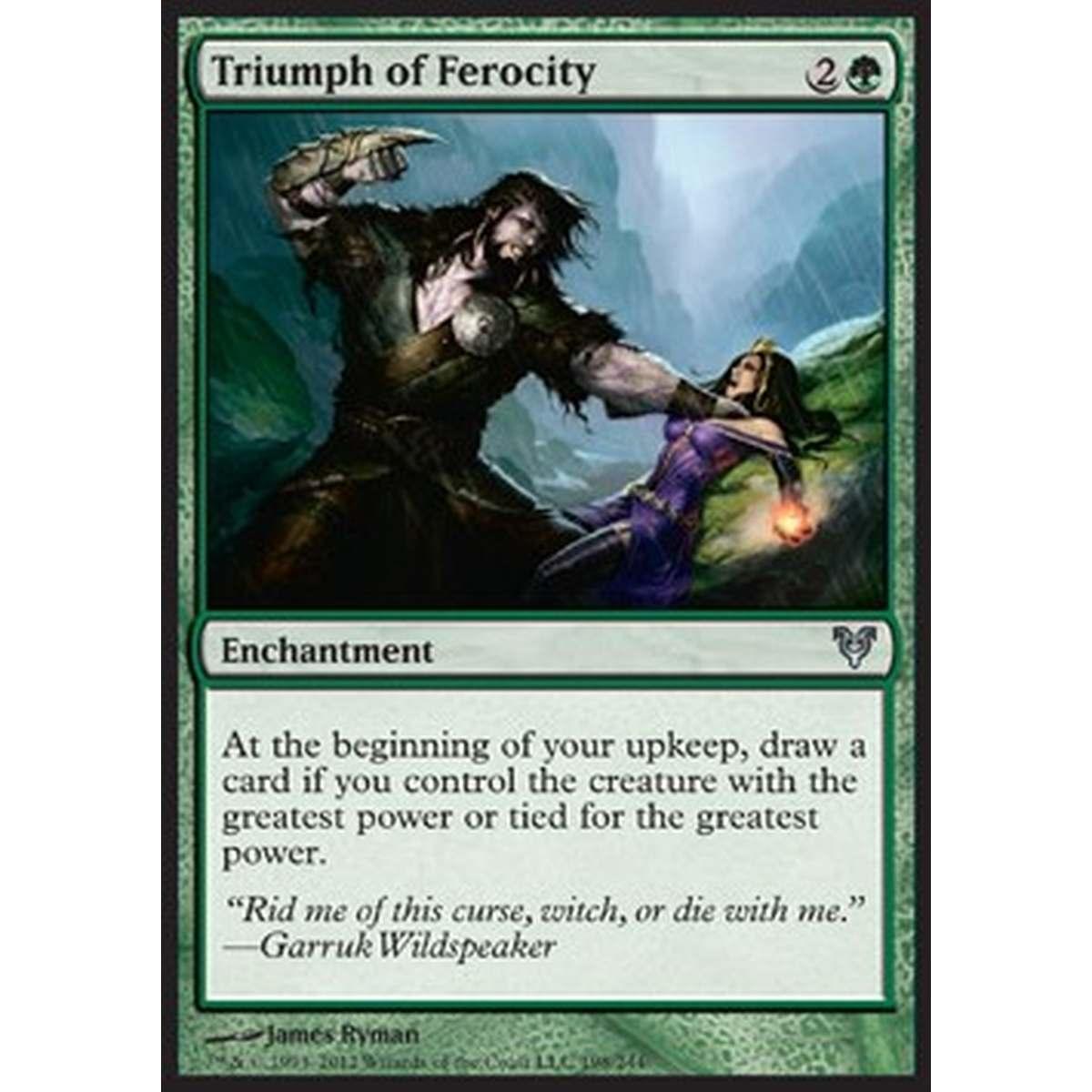Triumph of Ferocity - Trionfo della Ferocia - [AVR] [NM] [Foil]