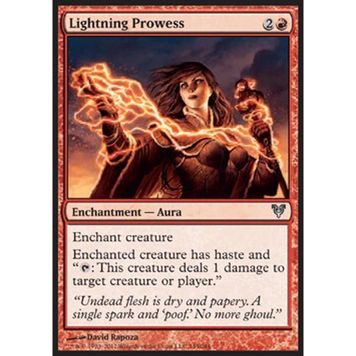 Lightning Prowess - Prodezza Folgorante - [AVR] [NM] [Foil]