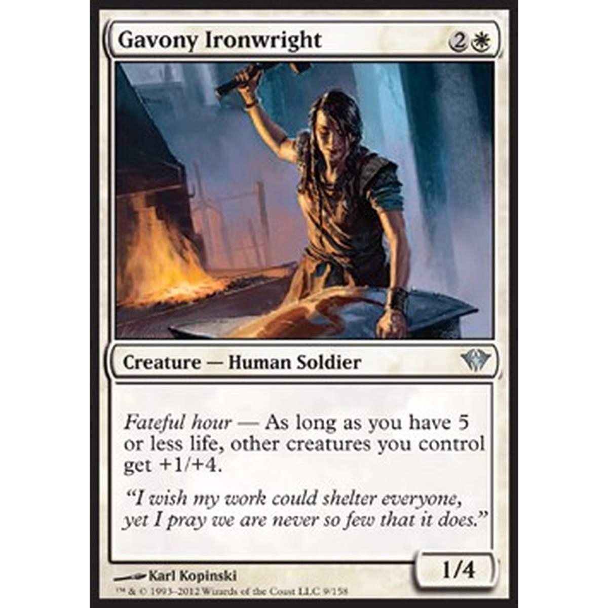 Gavony Ironwright - Forgiaferro di Gavony - [DKA] [NM] [Foil]
