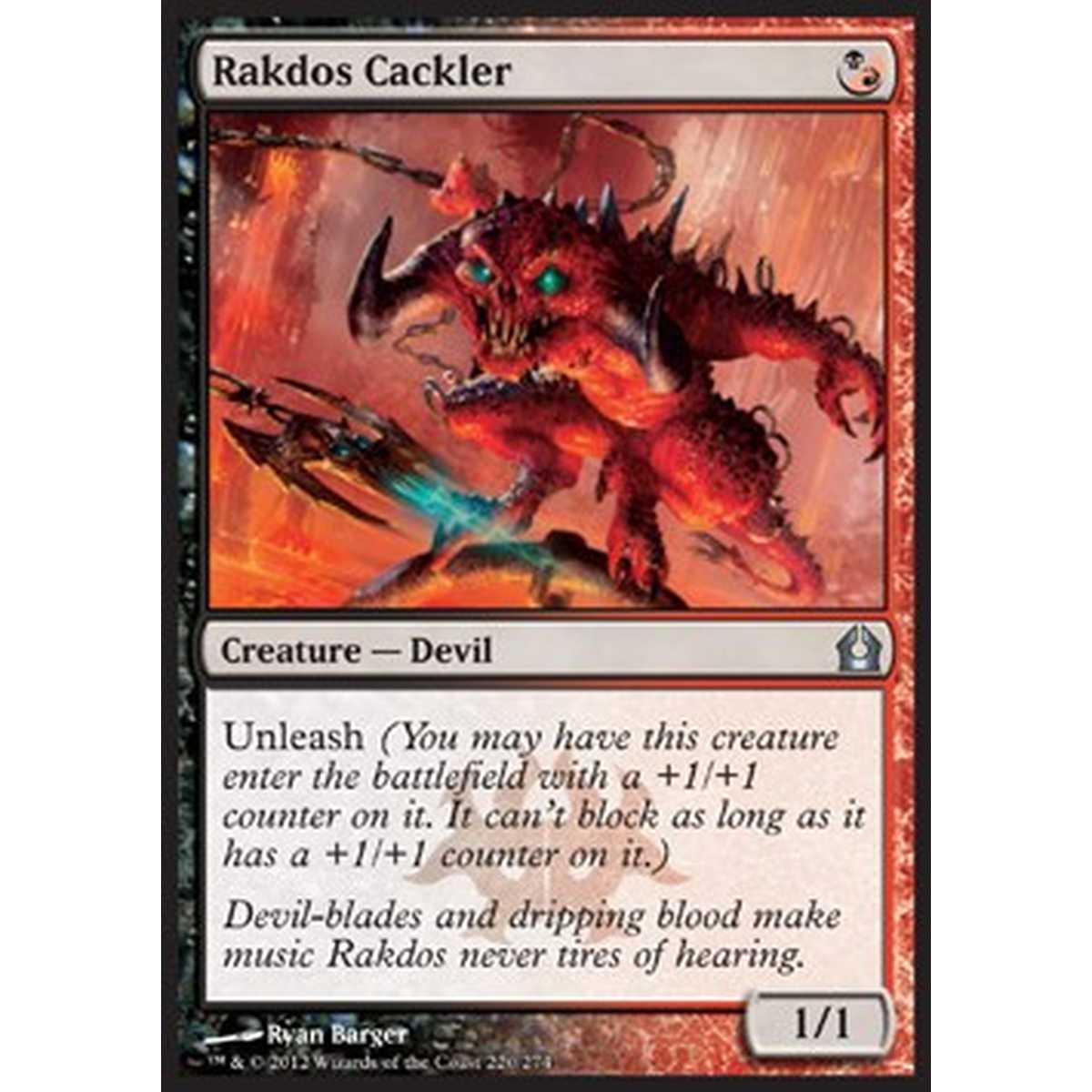 Rakdos Cackler - Rakdos Isterico - [RTR] [EX] [Foil]