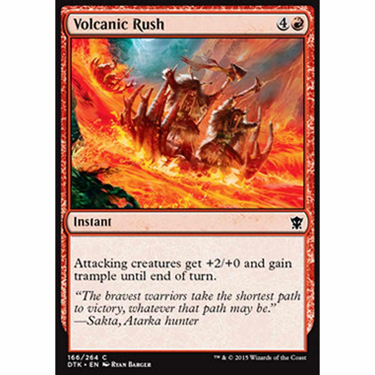 Volcanic Rush - Carica Vulcanica - [DTK] [NM] [Foil]