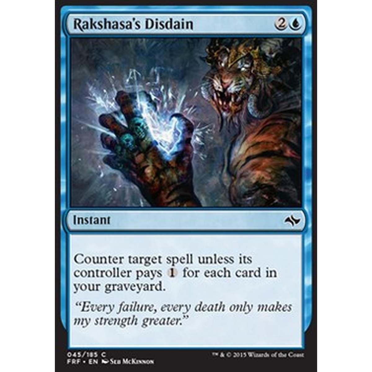 Rakshasa's Disdain - Sdegno dei Rakshasa - [FRF] [NM] [Foil]