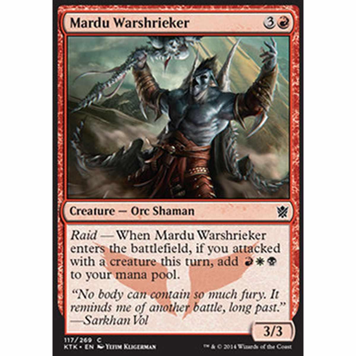 Mardu Warshrieker - Urlatore di Guerra Mardu - [KTK] [NM] [Foil]