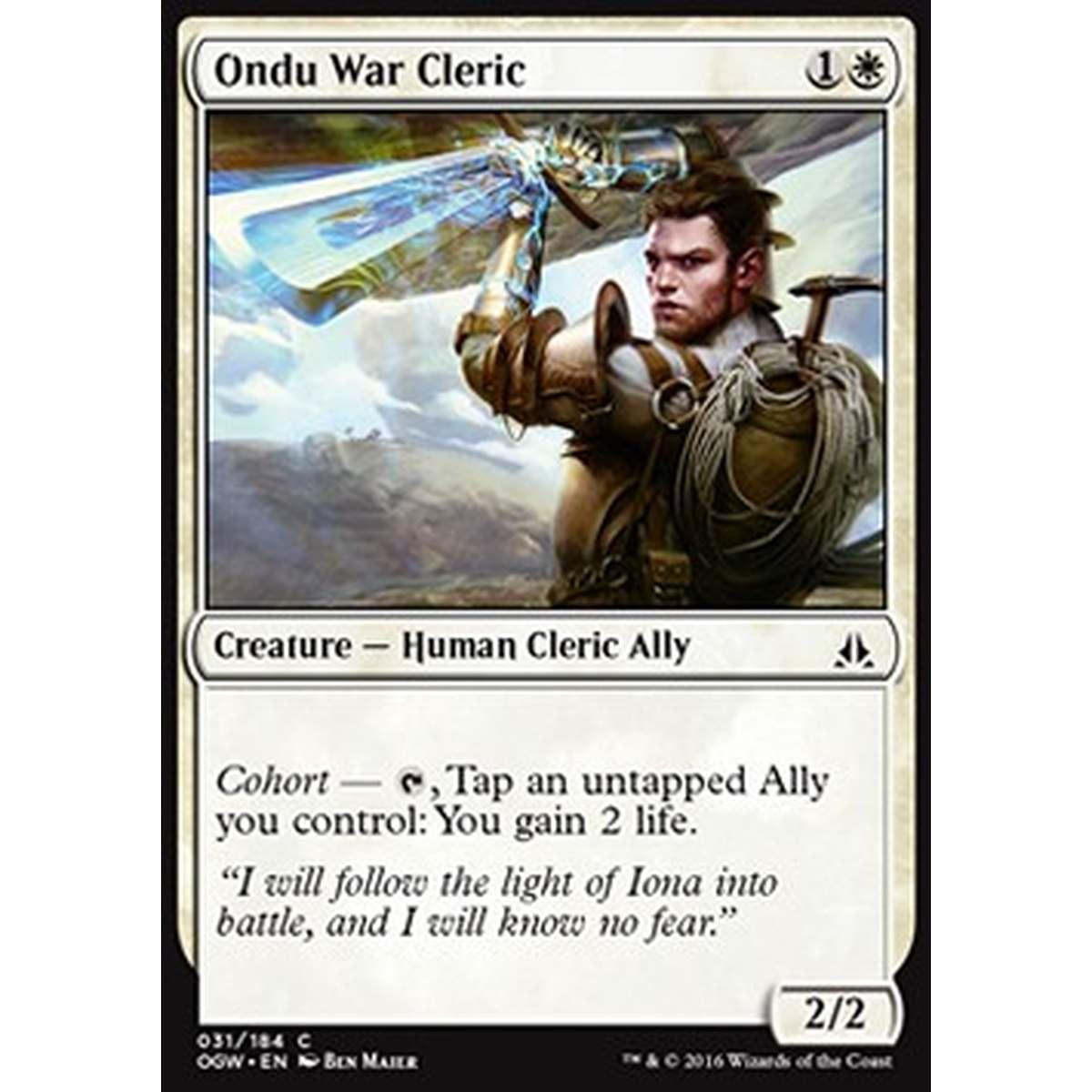 Ondu War Cleric - Chierico di Guerra di Ondu - [OGW] [NM] [Foil]