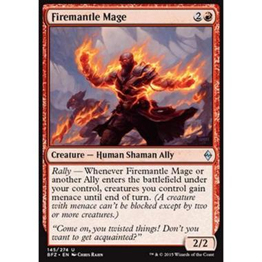 Firemantle Mage - Mago della Cappa Infuocata - [BFZ] [NM] [Foil]