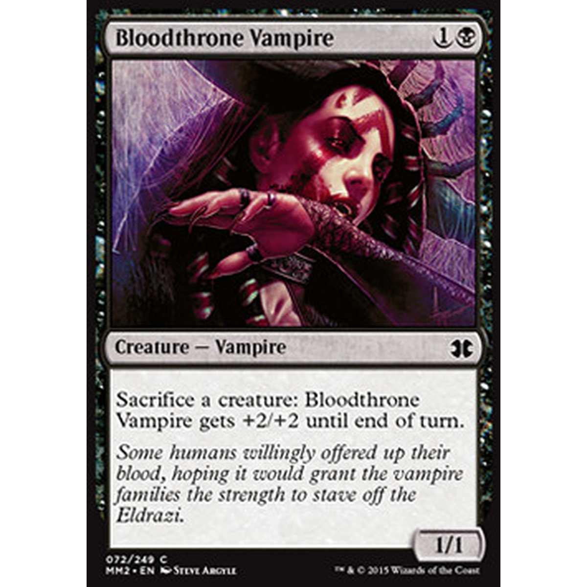 Bloodthrone Vampire - Bloodthrone Vampire - [MM2] [NM] [Foil]
