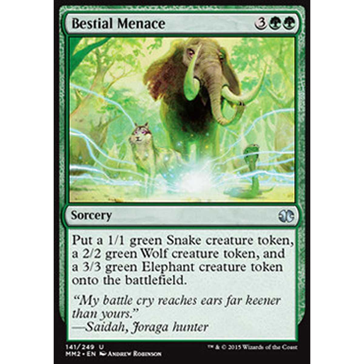 Bestial Menace - Bestial Menace - [MM2] [NM] [Foil]
