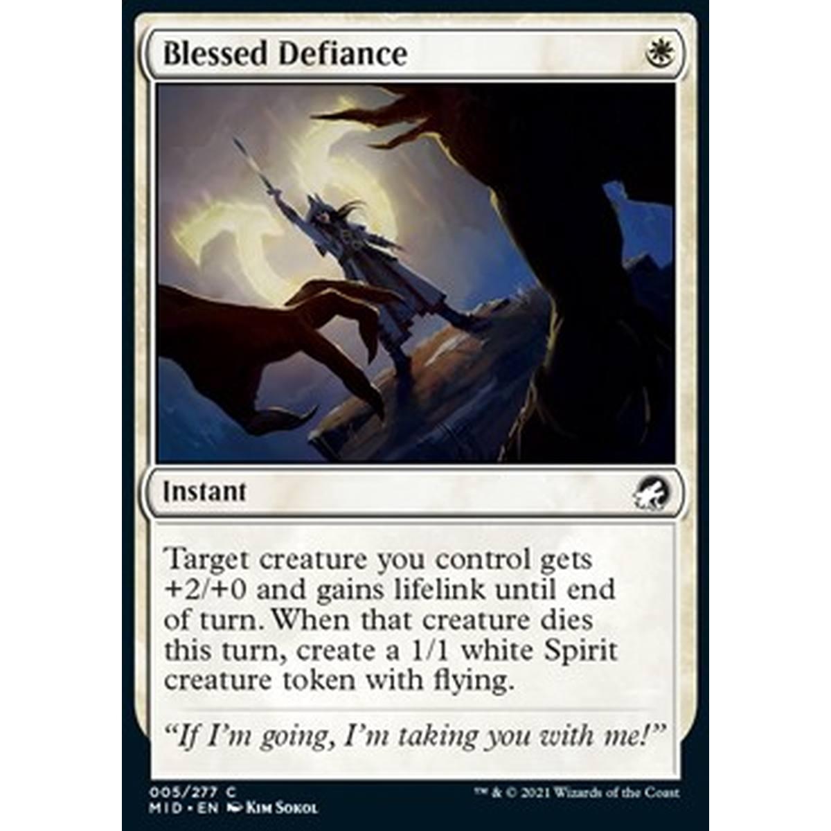 Blessed Defiance - Audacia Benedetta - [MID] [NM]