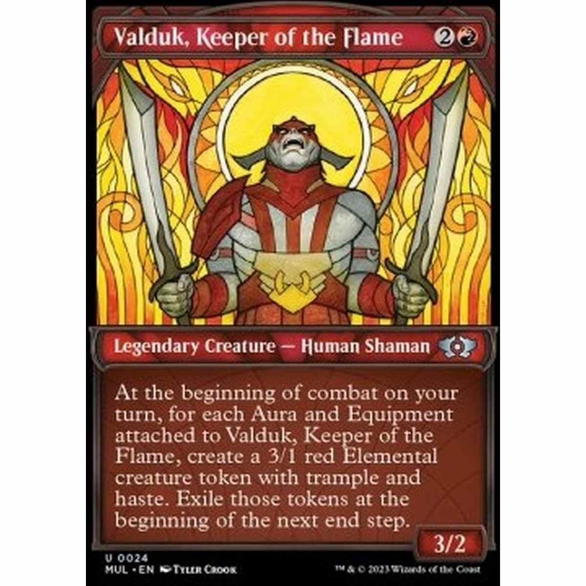 Valduk, Keeper of the Flame (V.1) - Valduk, Keeper of the Flame (V.1) - [MUL] [NM] [Foil]