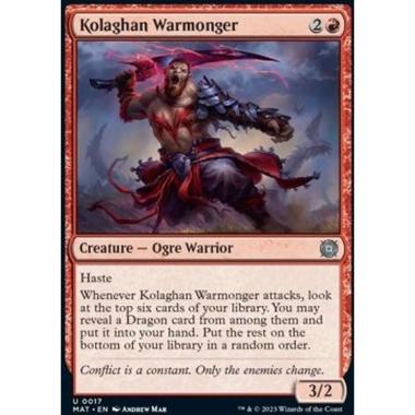 Kolaghan Warmonger - Kolaghan Warmonger - [MAT] [NM] [Foil]
