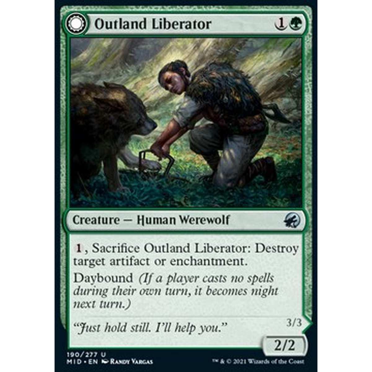 Outland Liberator // Frenzied Trapbreaker - Liberatrice delle Zone di Confine // Rompitrappole Frenetica - [MID] [NM]