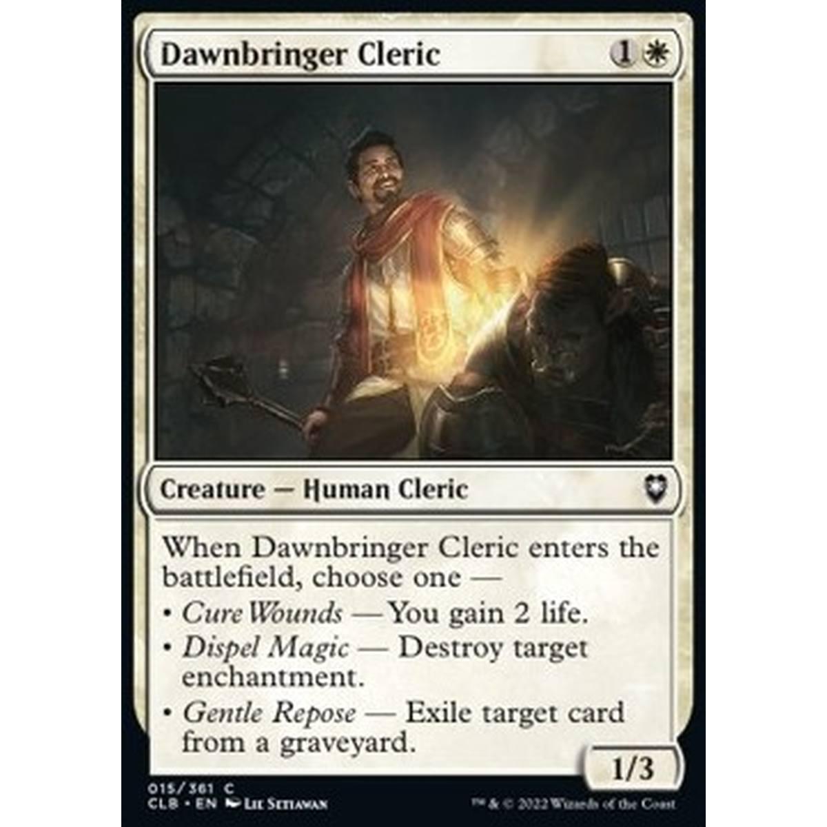 Dawnbringer Cleric - Dawnbringer Cleric - [CLB] [NM]
