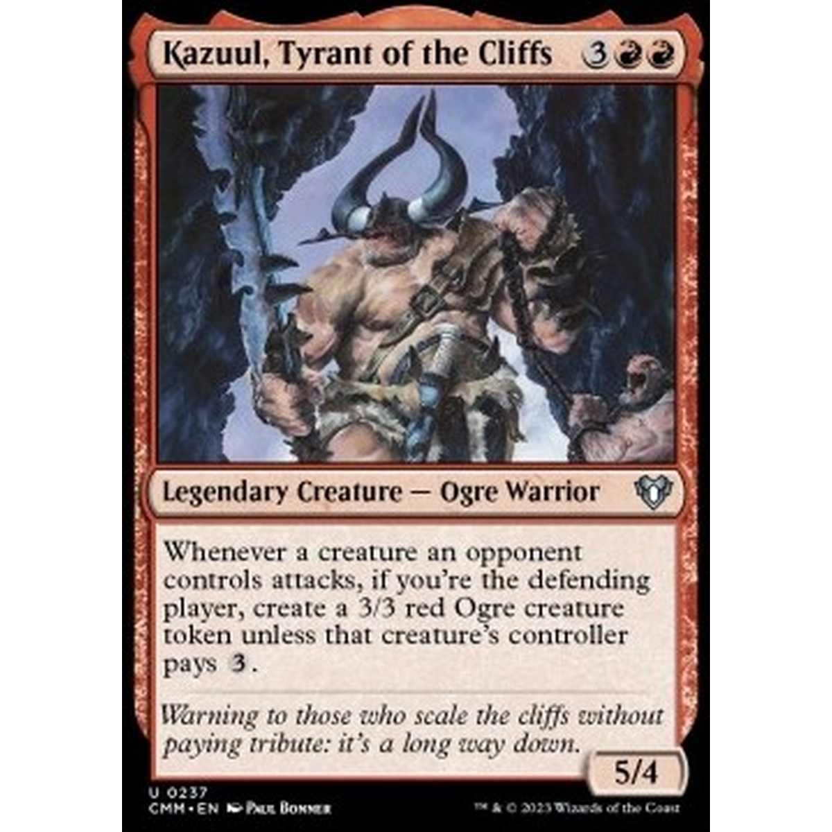 Kazuul, Tyrant of the Cliffs - Kazuul, Tyrant of the Cliffs - [CMM] [NM] [Foil]