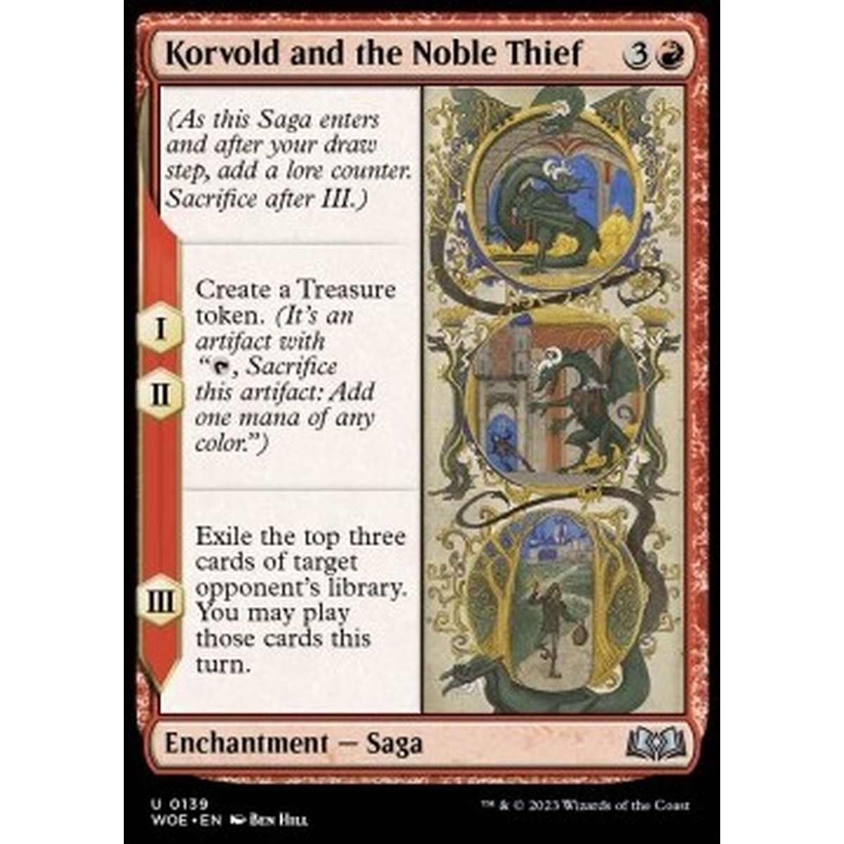 Korvold and the Noble Thief - Korvold and the Noble Thief - [WOE] [NM] [Foil]