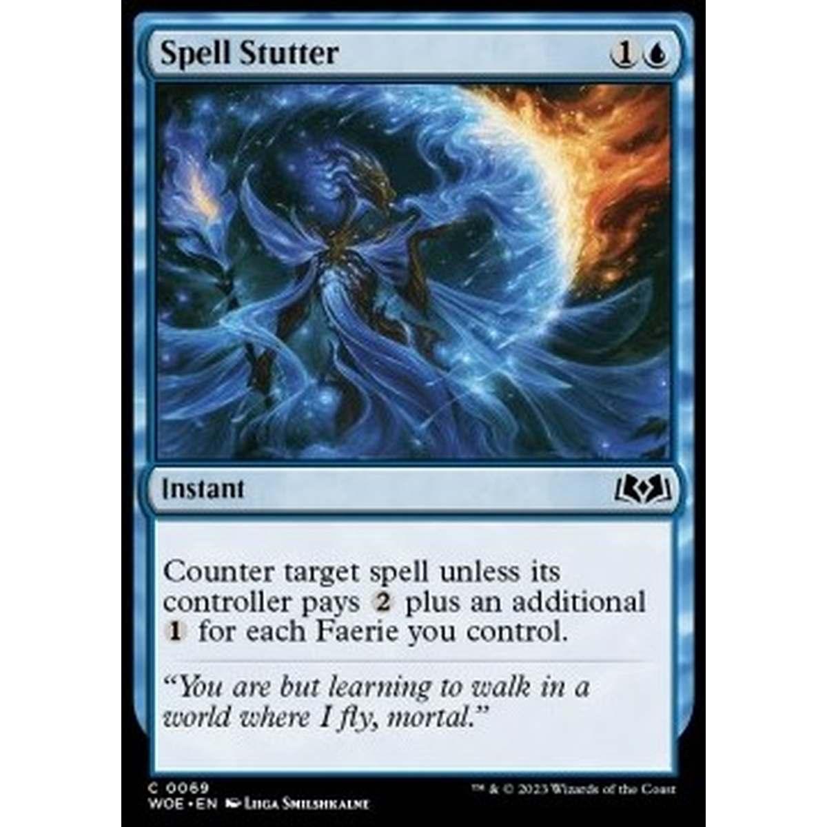 Spell Stutter - Spell Stutter - [WOE] [NM] [Foil]