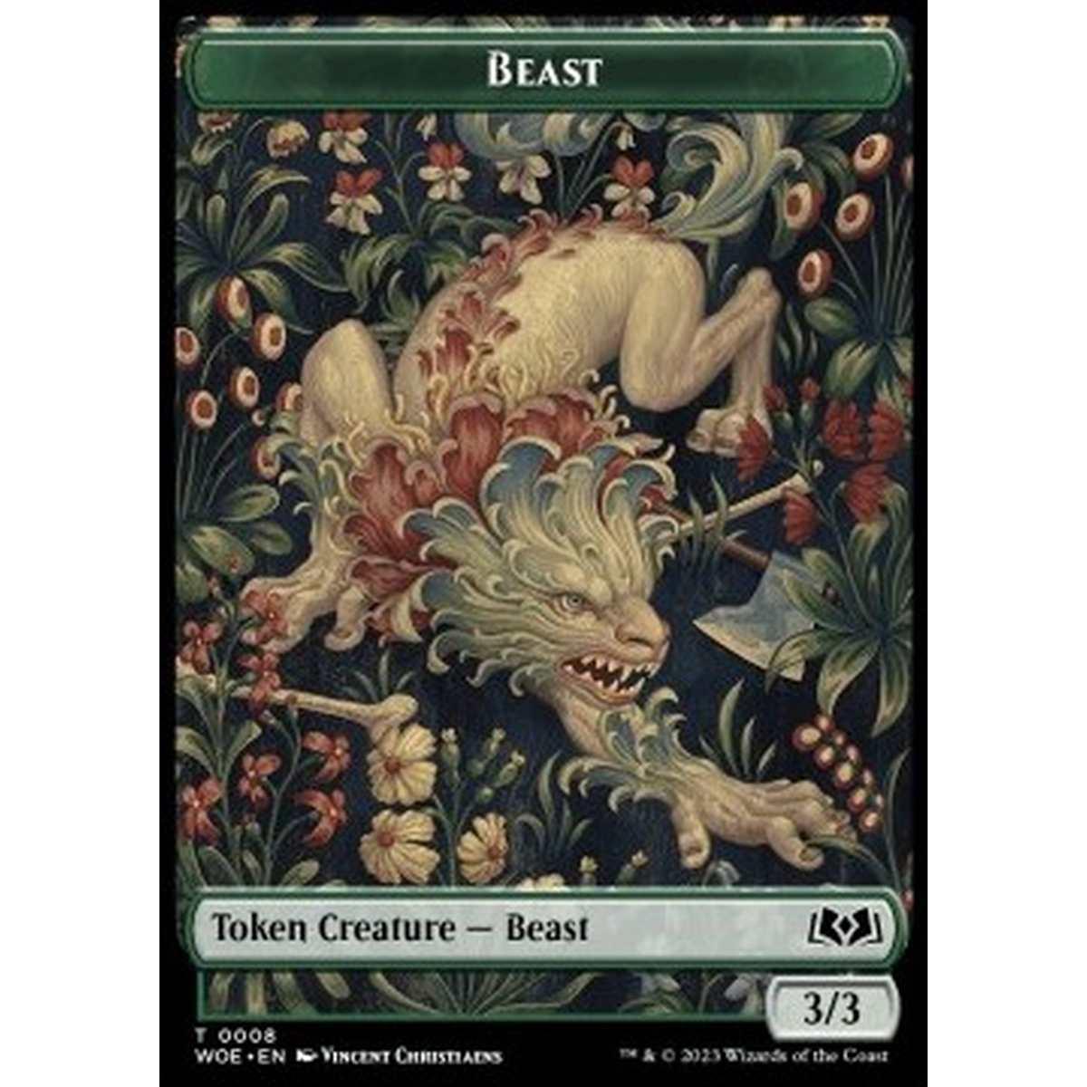 Beast Token (G 3/3) // Food Token (V.1) - Beast Token (G 3/3) // Food Token (V.1) - [XWOE] [NM] [Foil]