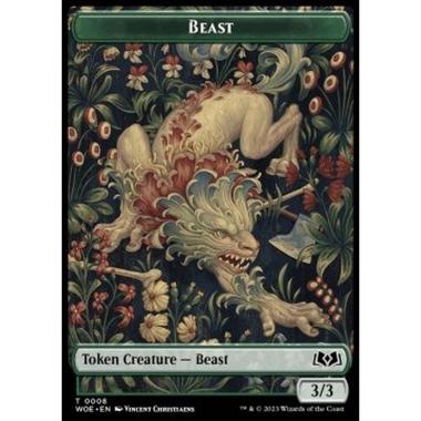 Beast Token (G 3/3) // Food Token (V.4) - Beast Token (G 3/3) // Food Token (V.4) - [XWOE] [NM] [Foil]