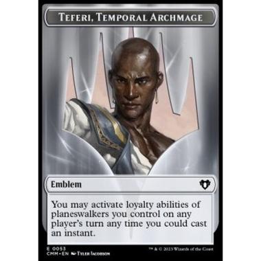 Teferi, Temporal Archmage Emblem // Servo Token (A 1/1) - Teferi, Temporal Archmage Emblem // Servo Token (A 1/1) - [XCMM] [NM]