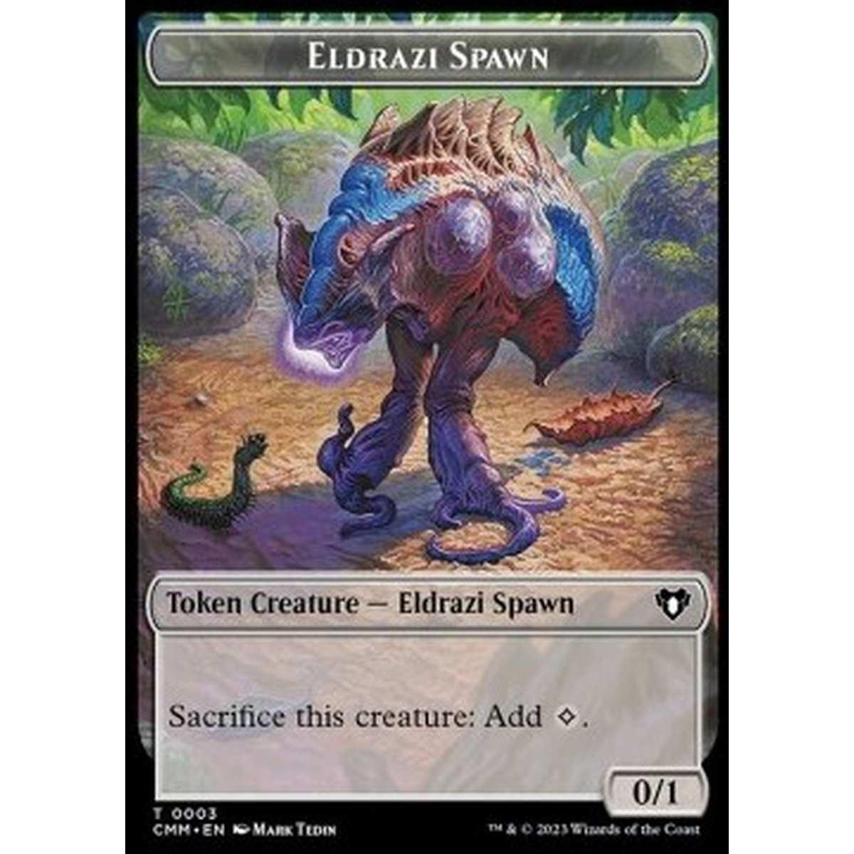 Eldrazi Spawn Token (C 0/1) // Dragon Token (R 2/2) - Eldrazi Spawn Token (C 0/1) // Dragon Token (R 2/2) - [XCMM] [NM]