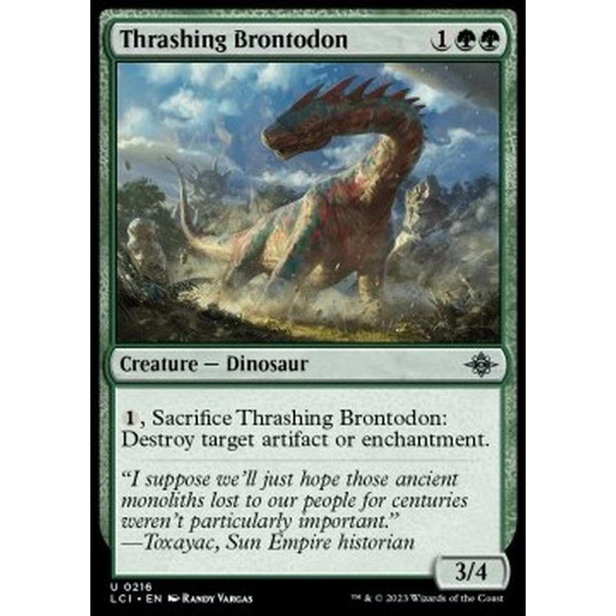 Thrashing Brontodon - Thrashing Brontodon - [LCI] [NM] [Foil]