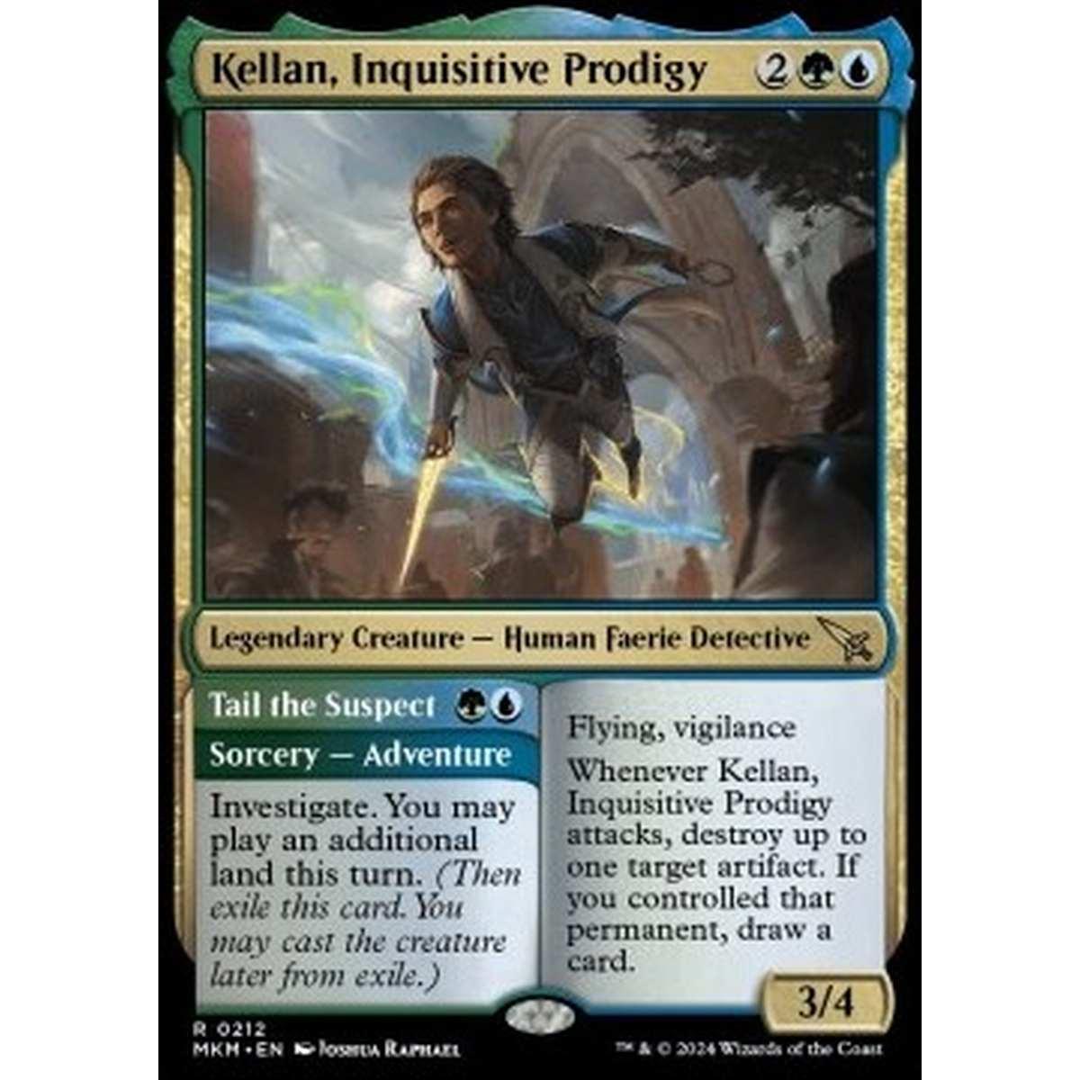Kellan, Inquisitive Prodigy // Tail the Suspect - Kellan, Inquisitive Prodigy // Tail the Suspect - [MKM] [NM]