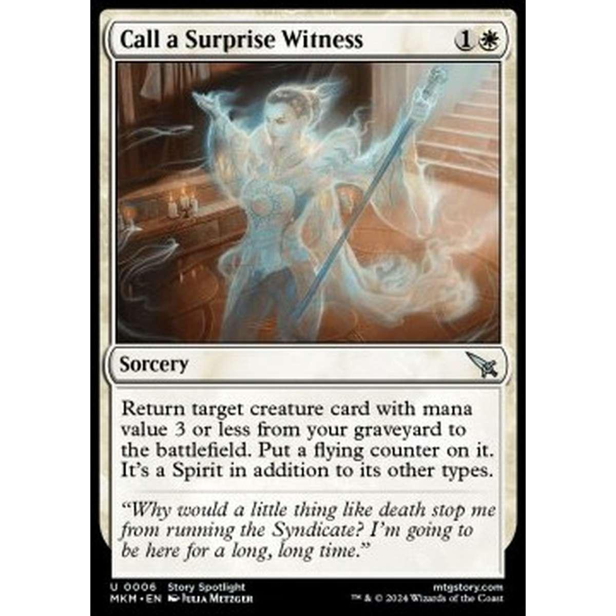 Call a Surprise Witness - Call a Surprise Witness - [MKM] [NM] [Foil]