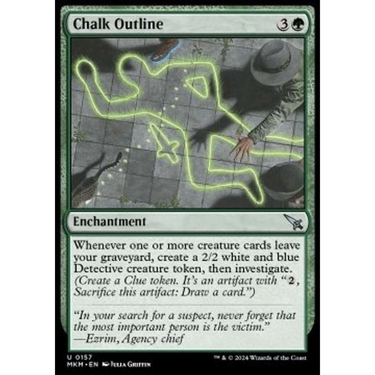 Chalk Outline - Chalk Outline - [MKM] [NM] [Foil]