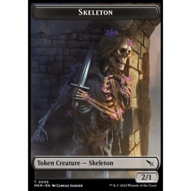 Skeleton Token (Black 2/1) - Skeleton Token (Black 2/1) - [TMKM] [NM]