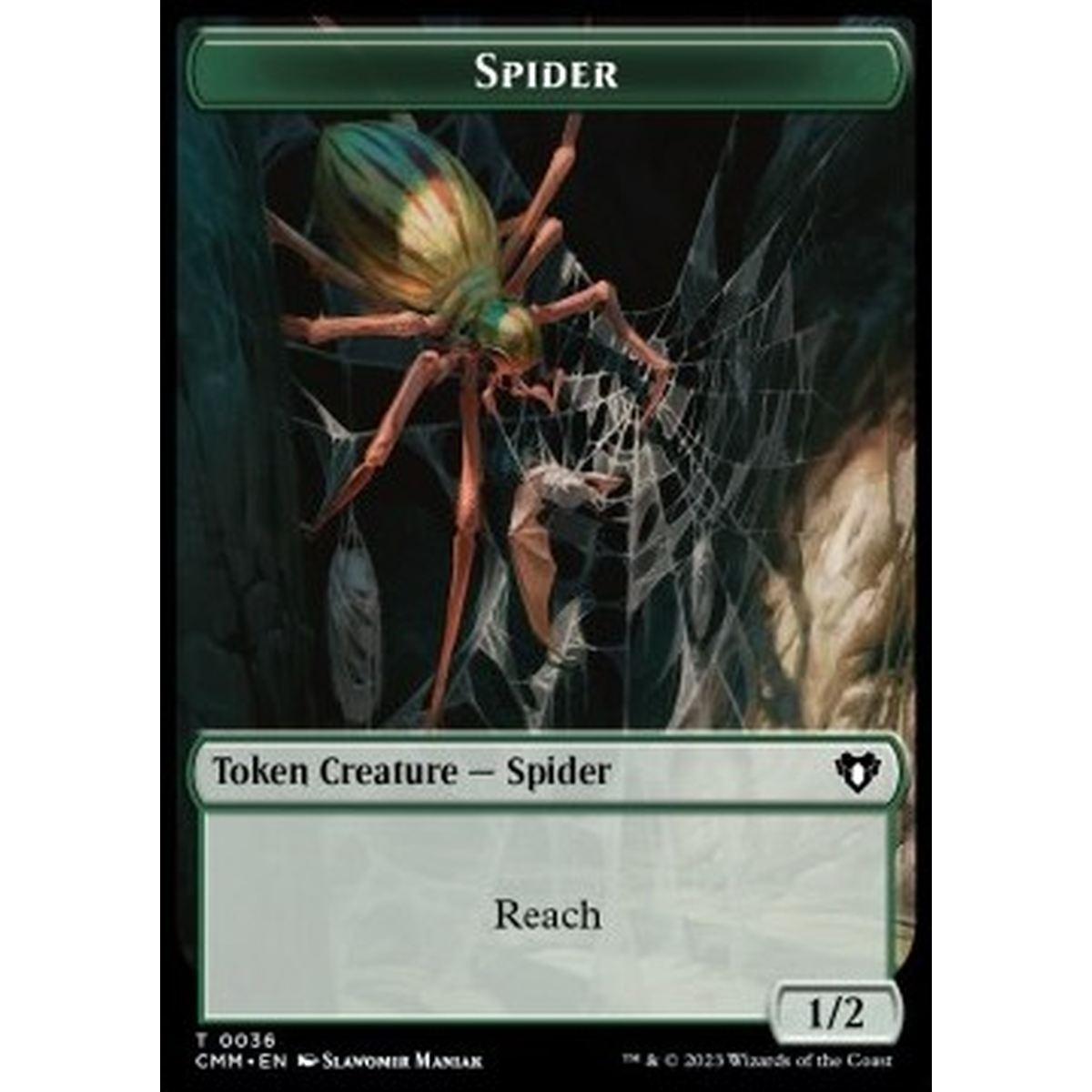 Spider Token (G 1/2) // Elemental Token (R 1/1 Haste) - Spider Token (G 1/2) // Elemental Token (R 1/1 Haste) - [XCMM] [NM] [Foil]