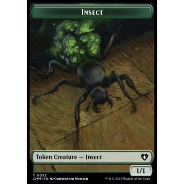 Insect Token (G 1/1) // Saproling Token (G 1/1) - Insect Token (G 1/1) // Saproling Token (G 1/1) - [XCMM] [NM] [Foil]
