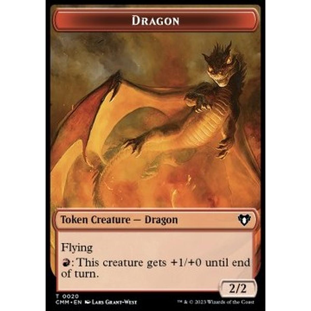 Dragon Token (R 2/2) // Soldier Token (W 1/1) - Dragon Token (R 2/2) // Soldier Token (W 1/1) - [XCMM] [NM] [Foil]