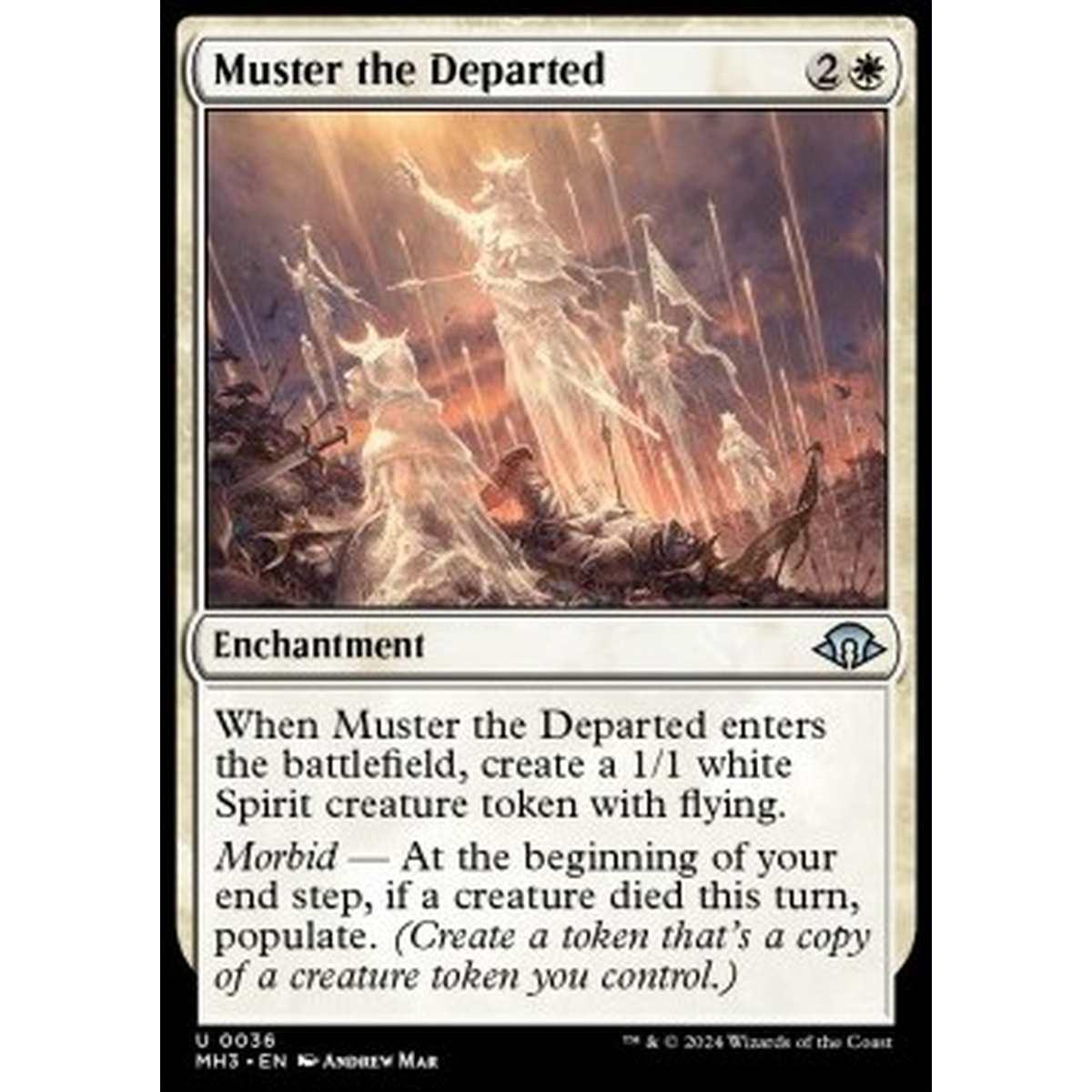 Muster the Departed - Muster the Departed - [MH3] [NM] [Foil]