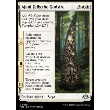 Ajani Fells the Godsire - Ajani Fells the Godsire - [MH3] [NM] [Foil]