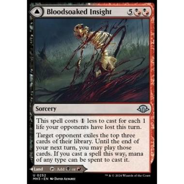 Bloodsoaked Insight // Sanguine Morass - Bloodsoaked Insight // Sanguine Morass - [MH3] [NM] [Foil]