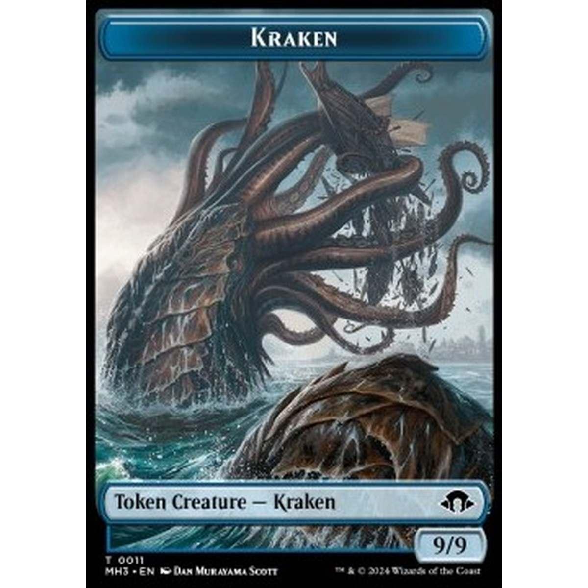 Kraken Token (U 9/9) // Phyrexian Germ Token (B 0/0) - Kraken Token (U 9/9) // Phyrexian Germ Token (B 0/0) - [TMH3] [NM] [Foil]