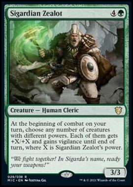 Sigardian Zealot (V.1) - Sigardian Zealot (V.1) - [MIC] [NM]