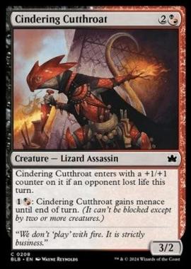 Cindering Cutthroat - Cindering Cutthroat - [BLB] [NM] [Foil]