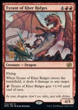 Tyrant of Kher Ridges (V.1) - Tiranno delle Creste di Kher (V.1) - [PBRO] [NM] [Foil]